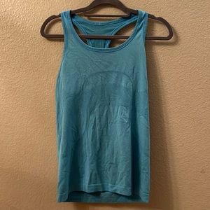 Lululemon blue size medium racer back tank top